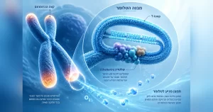 תמונה להמחשת התפקיד המגן של הטלומרים בתהליך ההזדקנות התאית